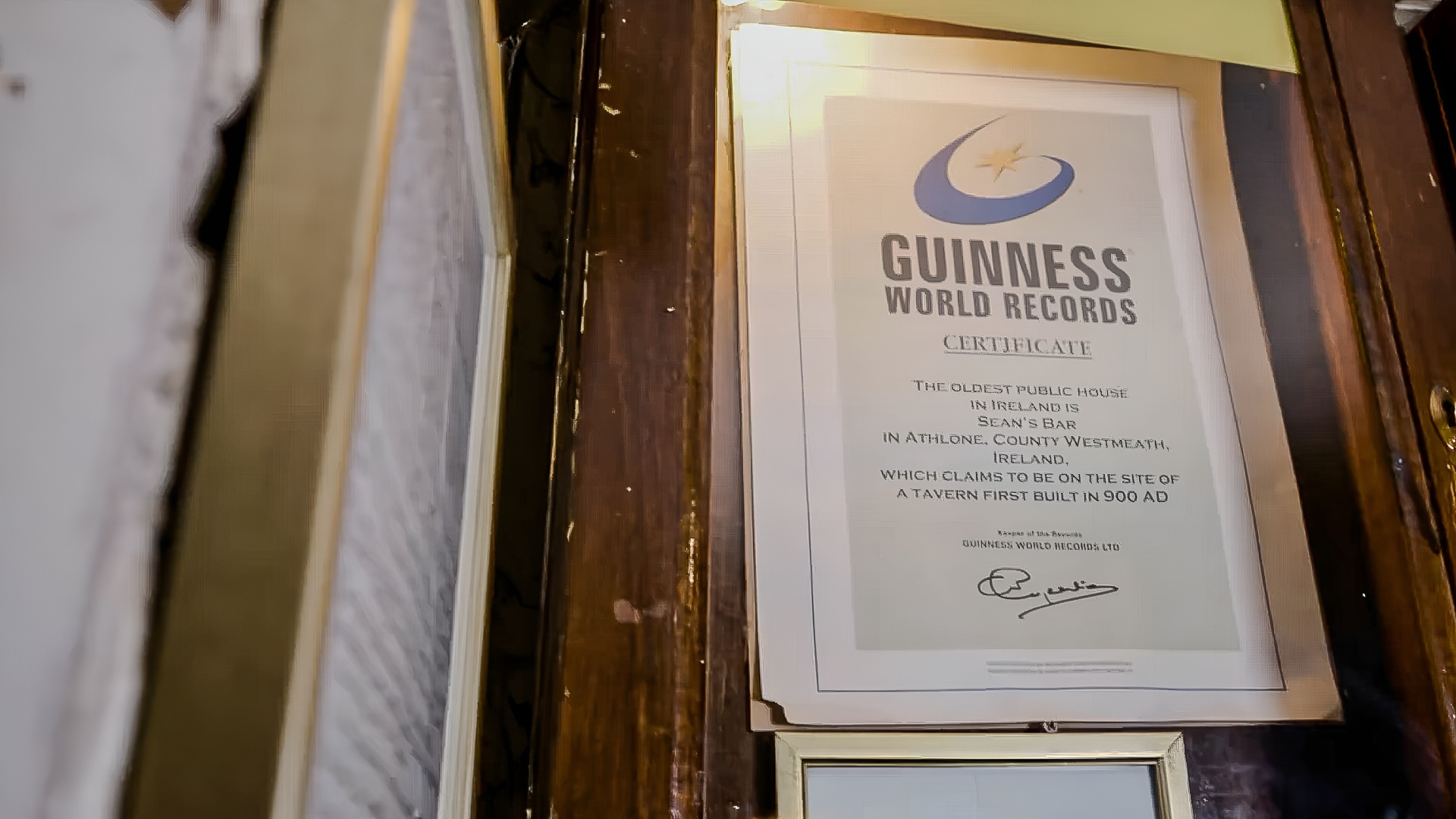 Official recognition sets one pub apart