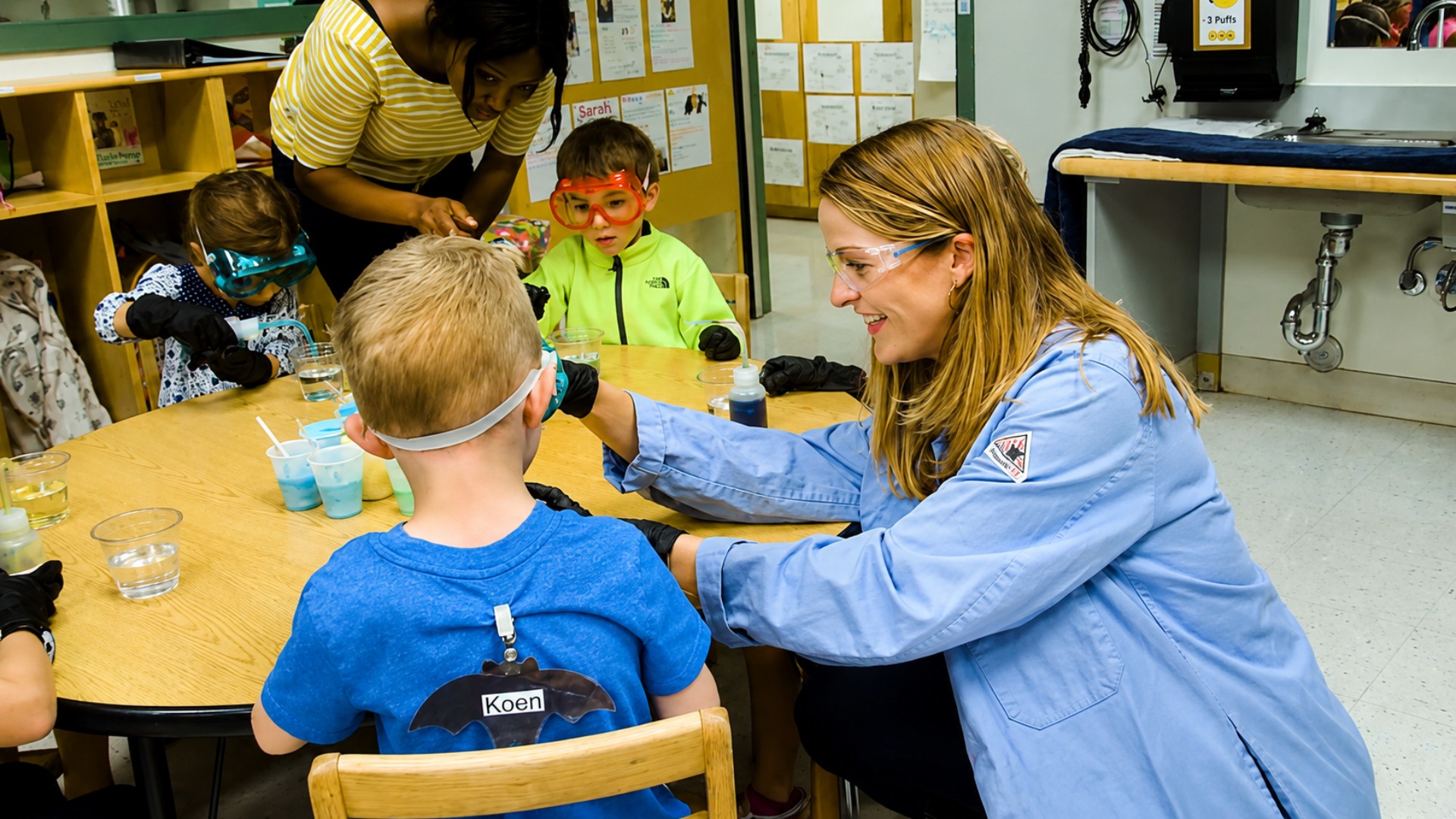 Hands-on learning plays a major role in her teaching