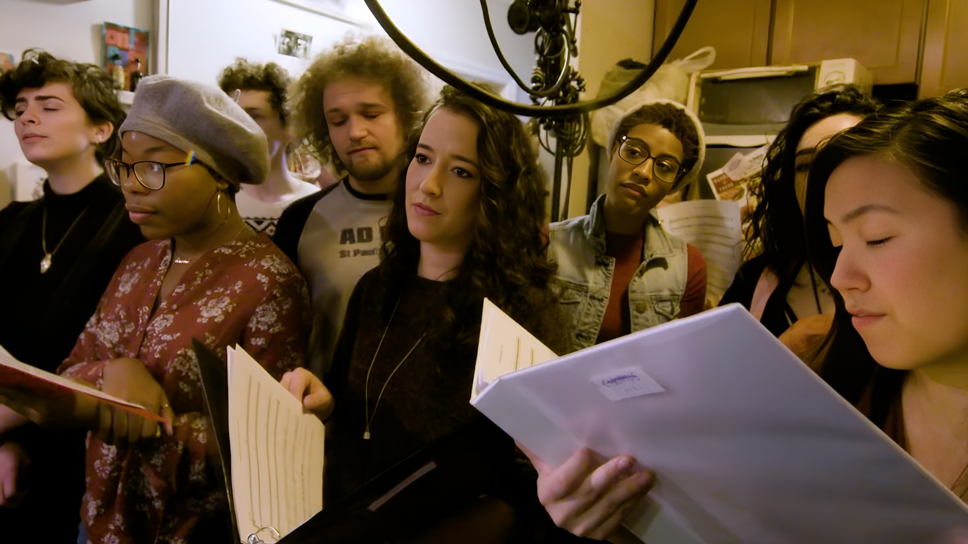 Strings, horns and percussion all come together.