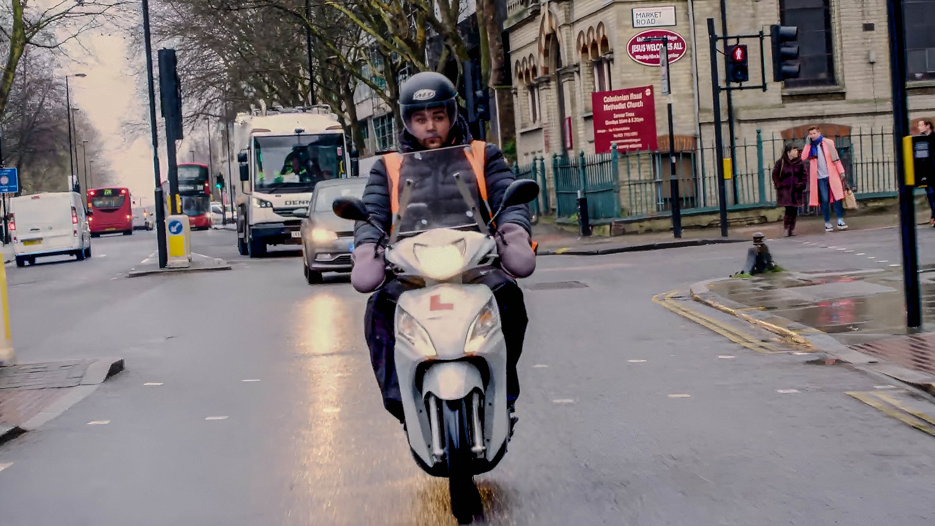 Scooters are a common study tool. 
