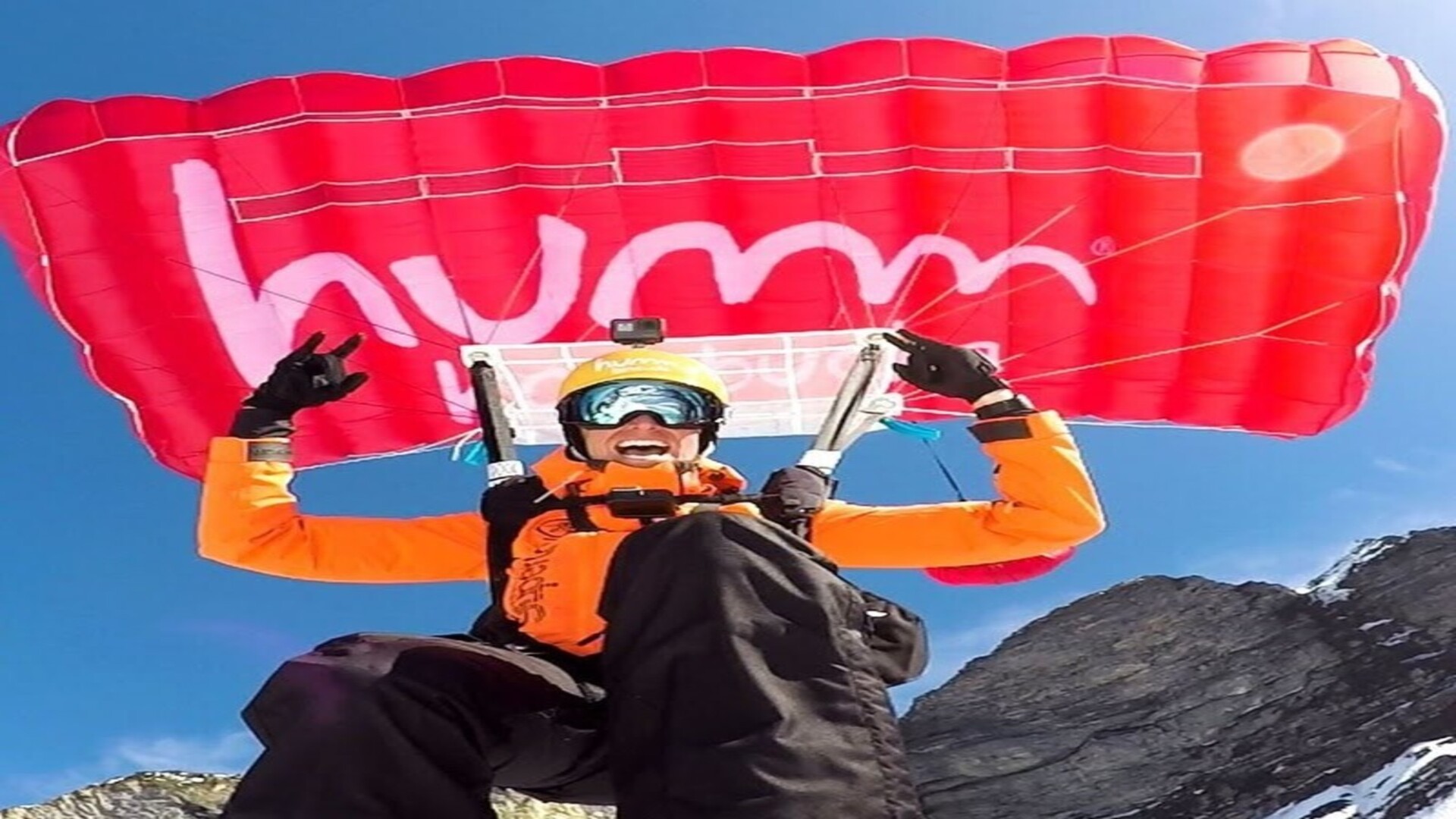 Matthias Giraud pushes limits with ski base jumping