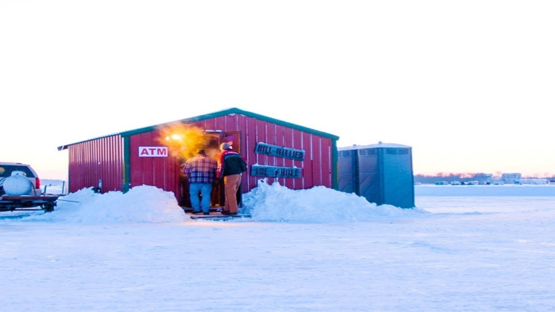 Minnesota’s incredible bar on a frozen lake